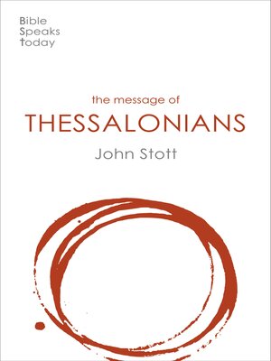 cover image of The Message of 1 and 2 Thessalonians